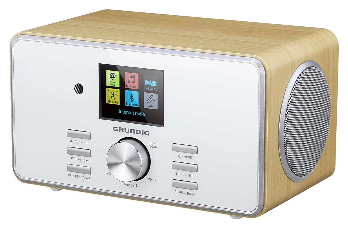 Grundig DTR 5000 DAB+ BT WEB Oak Digital Radio DynaVision