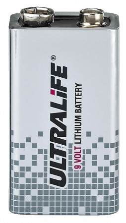 MONACOR ULTRALIFE 9-V-Lithium-Blockbatterie, "High-Energy"