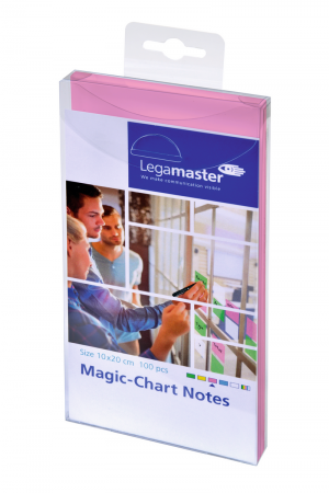 Legamaster Magic-Chart Notes, 10x20cm 100 Stück, rosa