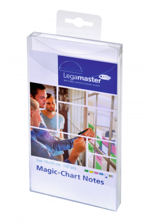 Legamaster Magic-Chart Notes, 10x20cm 100 Stück, weiß