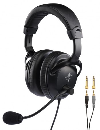 MONACOR BH-009 Professioneller Stereo-Kopfhörer mit Bügelmikrofon