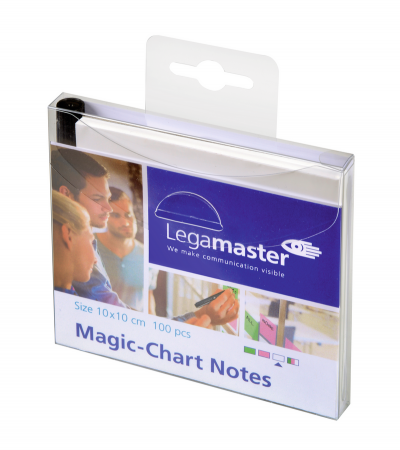 Legamaster Magic-Chart Notes, 10x10cm 100 Stück, weiß
