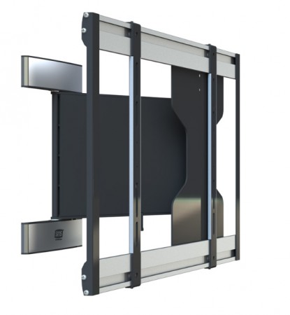 SMS Slim Swing - Befestigungskit (Wandbefestigung, Schwenkarm) für LCD-Display - Aluminium - Schwarz