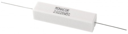 MONACOR LSR-22/20 Hochlast-Zementwiderstände, 20 Watt
