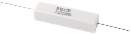 MONACOR LSR-22/20 Hochlast-Zementwiderstände, 20 Watt