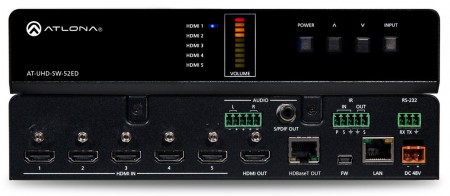 Atlona AT-UHD-SW-52ED - HDMI-Switcher 5x2