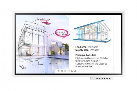 Samsung Flip 2 WM55R - 138 cm (55") Klasse WMR Series LED-Display - interaktiv - mit Touchscreen