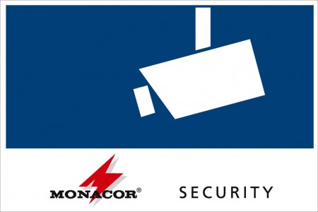 MONACOR CCTV-LABL/IS Aufkleber „SECURITY”, innenklebend