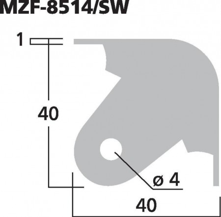 MONACOR MZF-8514/SW LS-Metallecke