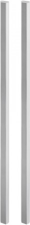 MONACOR ETS-120SL/WS Design-Linienstrahler-Paar in besonders schlanken Alu-Profilgehäusen