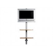 Flatscreen shelf M/L Black mit Konsole f. M/L Halterungen