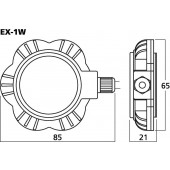 MONACOR EX-1W Audio-Exciter/Resonator, 5 W, 8 O