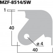 MONACOR MZF-8514/SW LS-Metallecke
