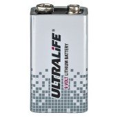 MONACOR ULTRALIFE 9-V-Lithium-Blockbatterie, "High-Energy"