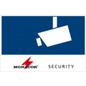MONACOR CCTV-LABL/OS Aufkleber „SECURITY”, außenklebend
