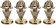 MONACOR SPS-10/GO LS-Spike-Set (4er)