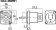MONACOR NAC-3MPB1 NEUTRIK-POWERCON-Einbaubuchse, Typ B